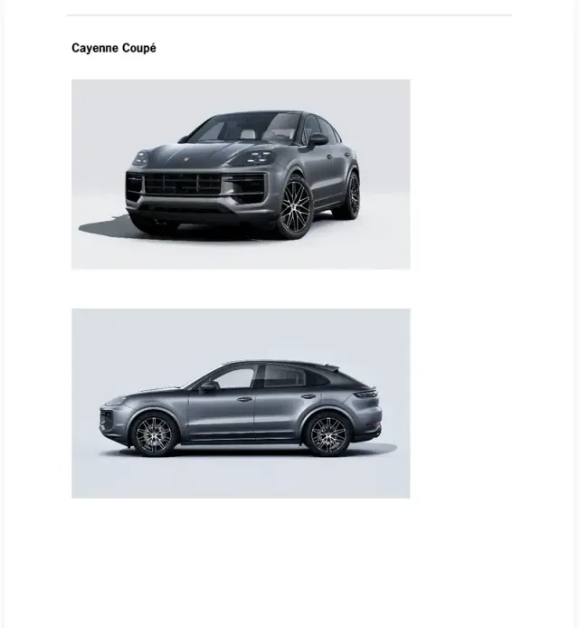 2025 Porsche Cayenne Coupe